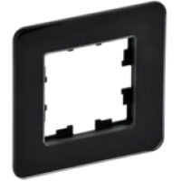 IEK BRITE Рамка 1-местная РУ-1-2-Бр стекло черный RE (BR-M12-G-41-K02)
