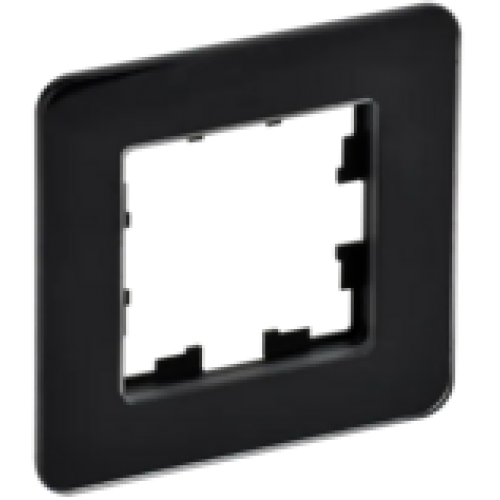 IEK BRITE Рамка 1-местная РУ-1-2-Бр стекло черный RE (BR-M12-G-41-K02)