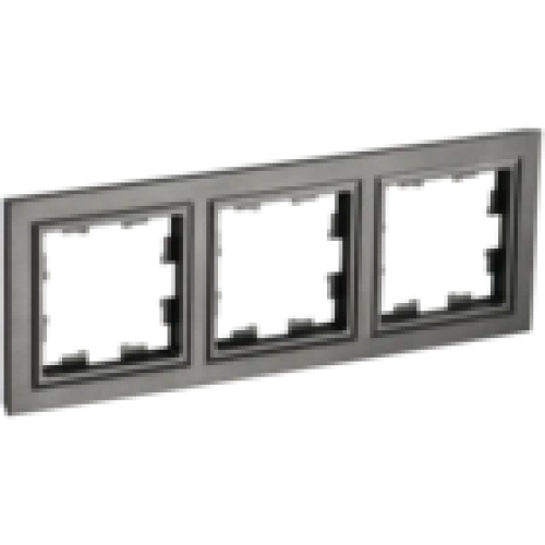 IEK BRITE Рамка 3-местная РУ-3-БрТБ темная бронза (BR-M32-K45)
