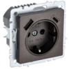 IEK BRITE Розетка 1-местная с заземлением с защитными шторками 16А с USB A+C 18Вт РЮш11-1-БрТБ темная бронза (BR-R14-16-U22-018-K45)