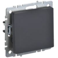 IEK BRITE Выключатель 1-клавишный 10А ВС10-1-0-БрГ графит (BR-V10-0-10-K53)