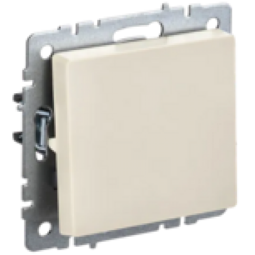 IEK BRITE Выключатель 1-клавишный перекрестный 10А ВС10-1-3-БрКр бежевый (BR-V13-0-10-K10)