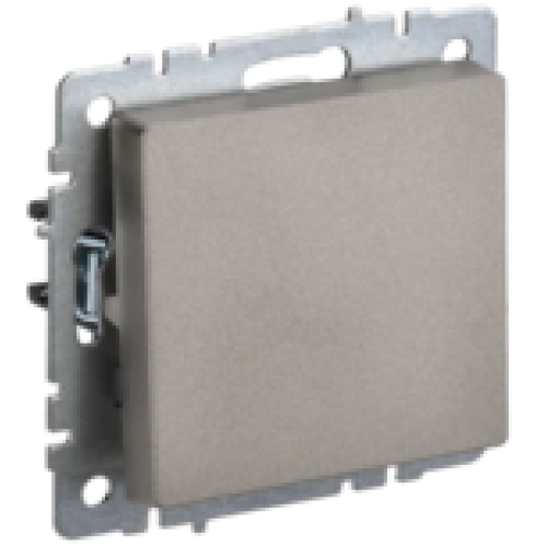 IEK BRITE Выключатель 1-клавишный перекрестный 10А ВС10-1-3-БрШ шампань (BR-V13-0-10-K37)