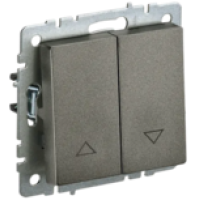 IEK BRITE Выключатель жалюзи 10А ВС10-1-5-БрТБ темная бронза (BR-V15-0-10-K45)