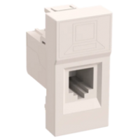 IEK Розетка компьютерная РКИ-10-00-П RJ-45 UTP кат.5e (на 1 модуль) ПРАЙМЕР белая (CKK-40D-RI1-K01)