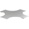 IEK Крышка крестовины лестничной LESTA основание 200мм R300 (CKR04D-4-200-10)