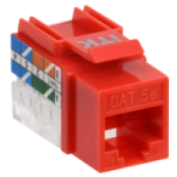 IEK ITK Модуль Keystone Jack кат.5E UTP 110 IDC 90град красный (CS1-1C5EU-11-04)