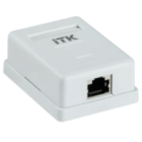 IEK ITK Настенная информационная розетка RJ45 кат.6 FTP 1-порт (CS2-1C06F-12)