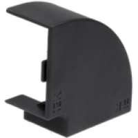 IEK ELECOR Поворот 90град КМП 25х16 черный (4шт/компл) (EL-KK10D-P-025-016-K02)