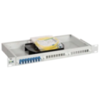 IEK ITK 1U Оптический распределительный кросс укомплектованный: SC (Duplex) 12шт, (OS2) (FOBX24-1U-12SCUD09)