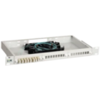 IEK ITK 1U Оптический распределительный кросс укомплектованный: SC (Simplex) 8шт, (OM3) (FOBX24-1U-8SCUS03)