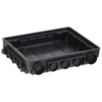 IEK PRIMER Коробка напольная под лючок ONFLOOR 24 (KNU-80-16-PA-9011)