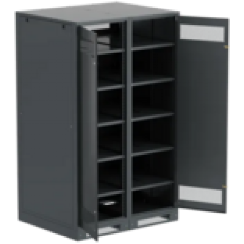 IEK ITK LINEA B Шкаф (пустой) 2000х1200х950мм двустворчатая металлическая дверь черный (LB05-20H29-2M)