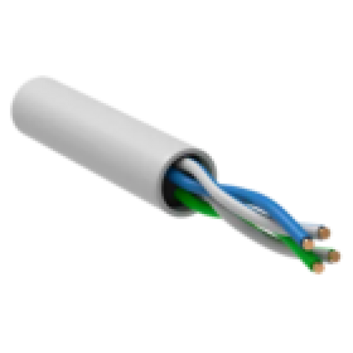IEK ITK Витая пара U/UTP кат.5E 2х2х24AWG solid LSZH нг(А)-LSLTx белый (500м) (LC1-C5E02-128)
