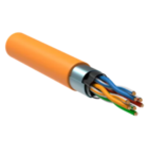 IEK ITK Витая пара F/UTP кат.5E 4х2х24AWG solid LSZH нг(А)-HF оранжевый (305м) (LC1-C5E04-327)