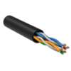IEK ITK Витая пара U/UTP кат. 5E 4х2х24AWG solid LDPE черный (305м) РФ (LC3-C5E04-139-S-R)