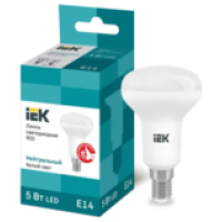 IEK Лампа светодиодная R50 рефлектор 5Вт 230В 4000К E14 (LLE-R50-5-230-40-E14)