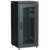 IEK ITK LINEA N Шкаф сетевой 19 18U 600х600мм перфорированная передняя дверь черный (LN05-18U66-P)