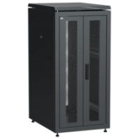 IEK ITK LINEA N Шкаф сетевой 19 24U 600х800мм двери передняя двустворчатая перфорированная задняя перфорированная черный (LN05-24U68-2PP)