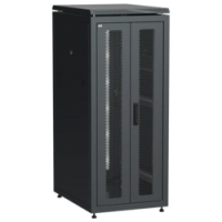 IEK ITK LINEA N Шкаф сетевой 19 28U 600х800мм двери передняя двустворчатая перфорированная задняя перфорированная черный (LN05-28U68-2PP)