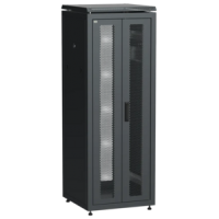 IEK ITK LINEA N Шкаф сетевой 19 33U 600х600мм двери передняя двустворчатая перфорированная задняя перфорированная черный (LN05-33U66-2PP)