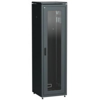 IEK ITK LINEA N Шкаф сетевой 19 33U 600х600мм стеклянная передняя дверь черный (LN05-33U66-G)