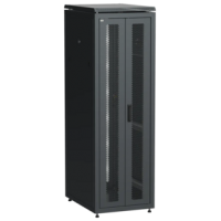 IEK ITK LINEA N Шкаф сетевой 19 38U 600х800мм двери передняя двустворчатая перфорированная задняя перфорированная черный (LN05-38U68-2PP)