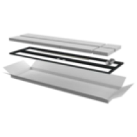 IEK ITK Дверь перфорированная двустворчатая для шкафа LINEA N 38U 600мм черная (LN05-38U6X-D2P)