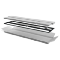 IEK ITK Дверь перфорированная двустворчатая для шкафа LINEA N 42U 600мм черная (LN05-42U6X-D2P)
