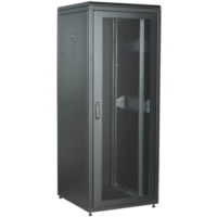 IEK ITK LINEA N Шкаф сетевой 19 47U 800х800мм перфорированная передняя дверь задняя металлическая черный (LN05-47U88-PM)