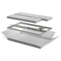 IEK ITK Дверь перфорированная двустворчатая для шкафа LINEA N 18U 600мм серая (LN35-18U6X-D2P)
