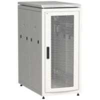 IEK ITK LINEA N Шкаф напольный сетевой 19 24U 800х1000мм перфорированная передняя дверь задняя перфорированная серый (LN35-24U81-PP)
