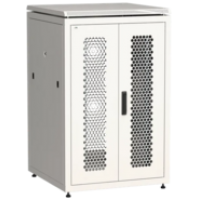 IEK ITK LINEA N Шкаф сетевой 19 24U 800х800мм двустворчатая перфорированная дверь задняя перфорированная серый (LN35-24U88-2PP)