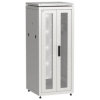 IEK ITK LINEA N Шкаф сетевой 19 28U 600х600мм двери передняя двустворчатая перфорированная задняя перфорированная серый (LN35-28U66-2PP)