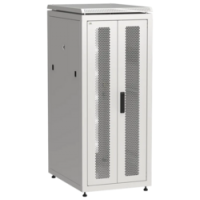 IEK ITK LINEA N Шкаф сетевой 19 28U 600х800мм двери передняя двустворчатая перфорированная задняя перфорированная серый (LN35-28U68-2PP)