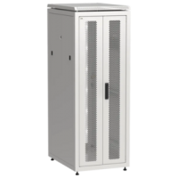 IEK ITK LINEA N Шкаф сетевой 19 33U 600х800мм двери передняя двустворчатая перфорированная задняя перфорированная серый (LN35-33U68-2PP)