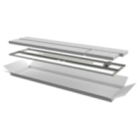 IEK ITK Дверь перфорированная двустворчатая для шкафа LINEA N 42U 600мм серая (LN35-42U6X-D2P)