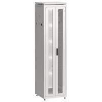 IEK ITK LINEA N Шкаф сетевой 19 47U 600х600мм двери передняя двустворчатая перфорированная задняя перфорированная серый (LN35-47U66-2PP)