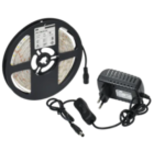 IEK Комплект светодиодной подсветки Сделай сам (лента LED 5м LSR-2835W60-4,8-IP65-12В + драйвер + выключатель) (LSR1-2-060-65-1-05-S1)