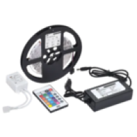 IEK Комплект светодиодной подсветки Сделай сам (лента LED 5м LSR-5050RGB60-14,4-IP20-12В + драйвер + контроллер) (LSR2-3-060-20-1-05-S2)