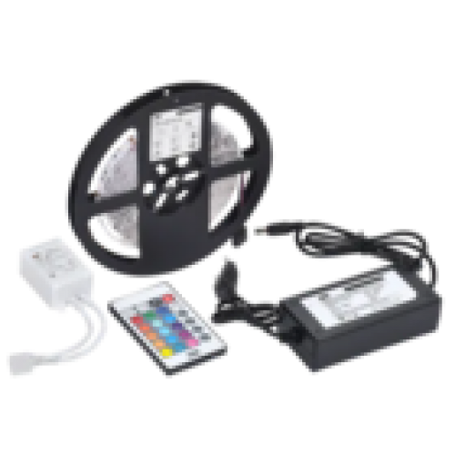 IEK Комплект светодиодной подсветки Сделай сам (лента LED 5м LSR-5050RGB60-14,4-IP20-12В + драйвер + контроллер) (LSR2-3-060-20-1-05-S2)