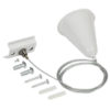 IEK LIGHTING Комплект подвеса для шинопровода с тросом 1,5м белый (LT-SO0D-KPT-D15-K01)