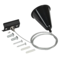 IEK LIGHTING Комплект подвеса для шинопровода с тросом 1,5м черный (LT-SO0D-KPT-D15-K02)