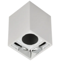 IEK LIGHTING Светильник 4112 накладной потолочный под лампу GU10 белый/хром пластик (LT-UPB0-4112-GU10-1-K23)