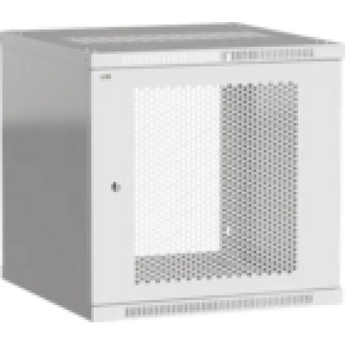 IEK ITK Шкаф LINEA WE 9U 600х600мм дверь перфорированная серый (LWE3-09U66-PF)