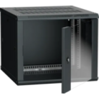 IEK ITK Шкаф настенный LINEA W 6U 600х600мм дверь стекло RAL 9005 (LWR5-06U66-GF)