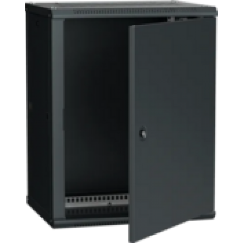 IEK ITK Шкаф настенный LINEA W 12U 600х450мм дверь металл RAL 9005 (LWR5-12U64-MF)