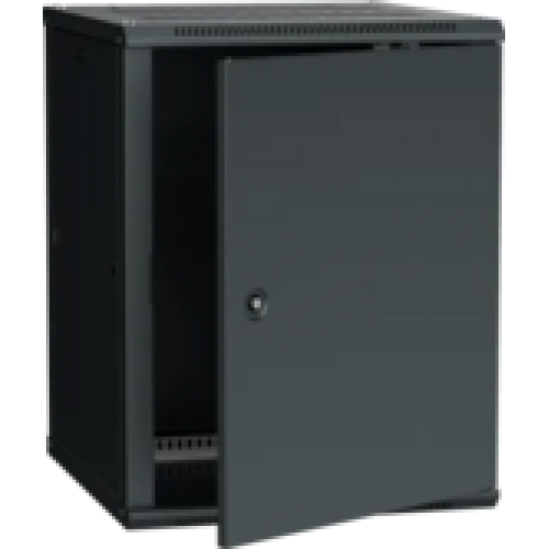IEK ITK Шкаф настенный LINEA W 18U 600х600мм дверь металл RAL 9005 (LWR5-18U66-MF)