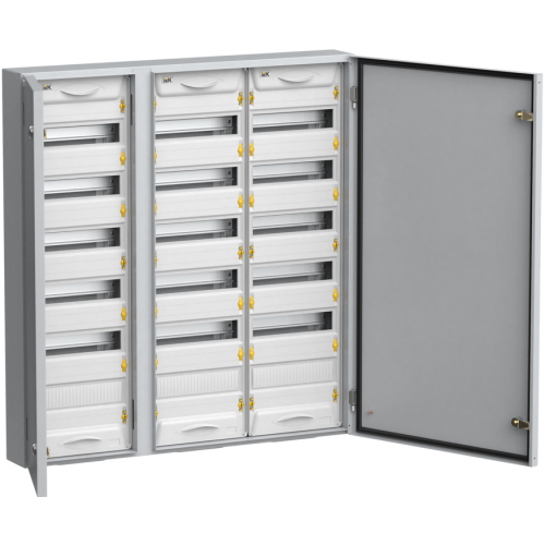 IEK TITAN 5 Корпус металлический ЩРн-216 IP54 У2 (артикул замены TI5-50-N-3X072-54-7035) (MKM11-N-216-54-Z-U)