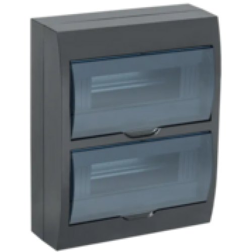IEK KREPTA 3 Корпус пластиковый ЩРН-П-24 IP41 черный (MKP12-N-24-41-K02)